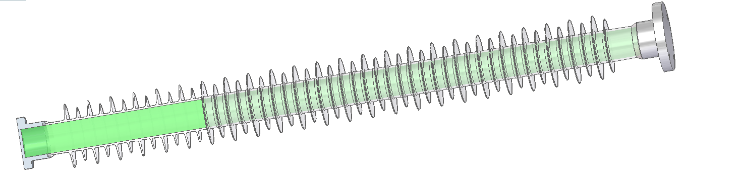 Composite Post Insulator - 3D Render
