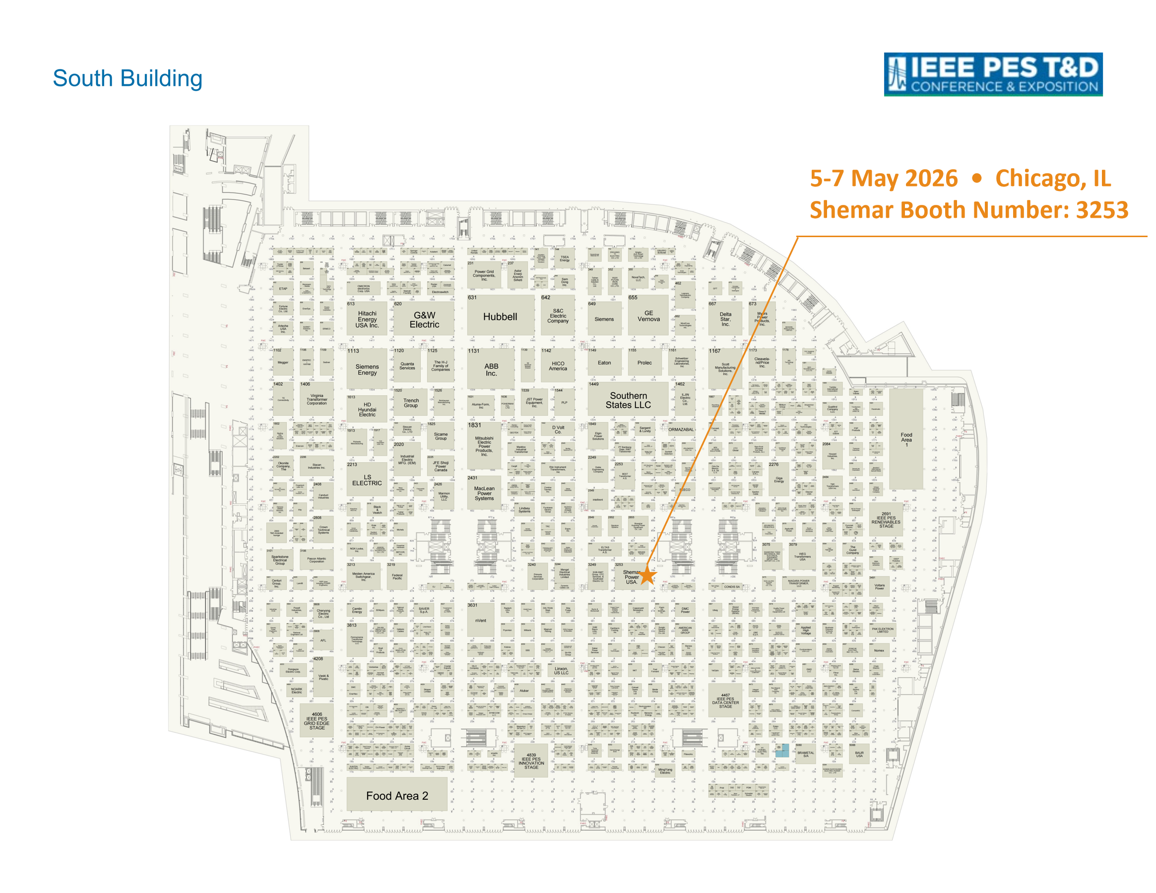 Booth Map with Location Highlighted